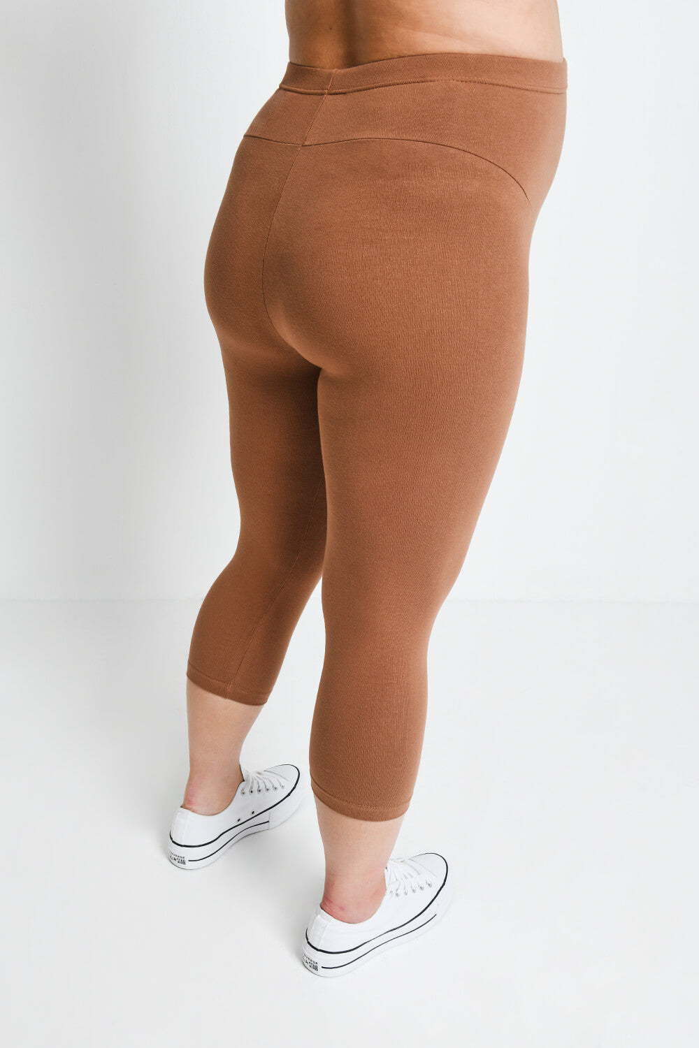 Legging de grossesse court Everyday - Mocha Marron