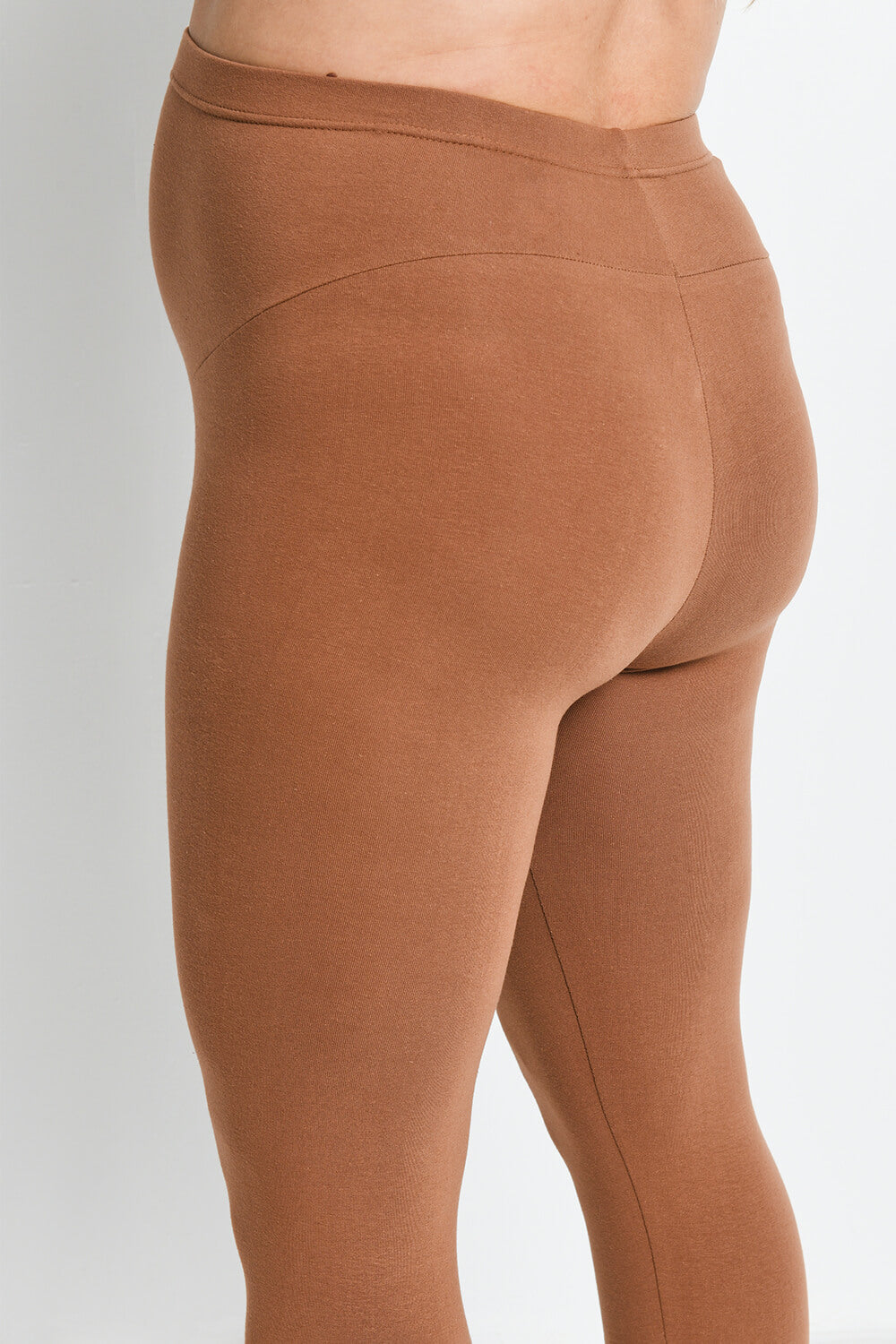 Legging de grossesse court Everyday - Mocha Marron