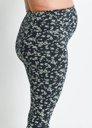 Legging de grossesse Everyday - Marine/Vert Floral
