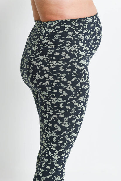 Legging de grossesse Everyday - Marine/Vert Floral