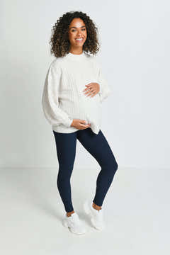 Legging de grossesse d'hiver de tous les jours – Marine