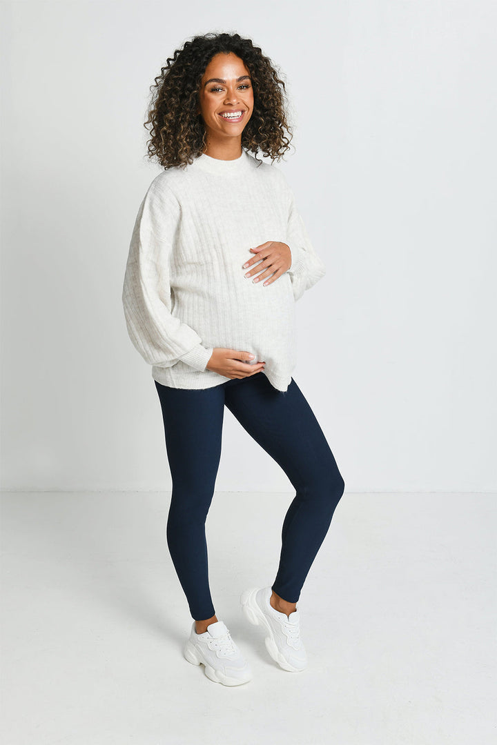 Legging de grossesse d'hiver de tous les jours – Marine