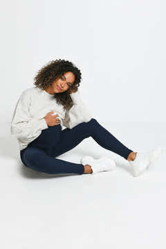 Legging de grossesse d'hiver de tous les jours – Marine