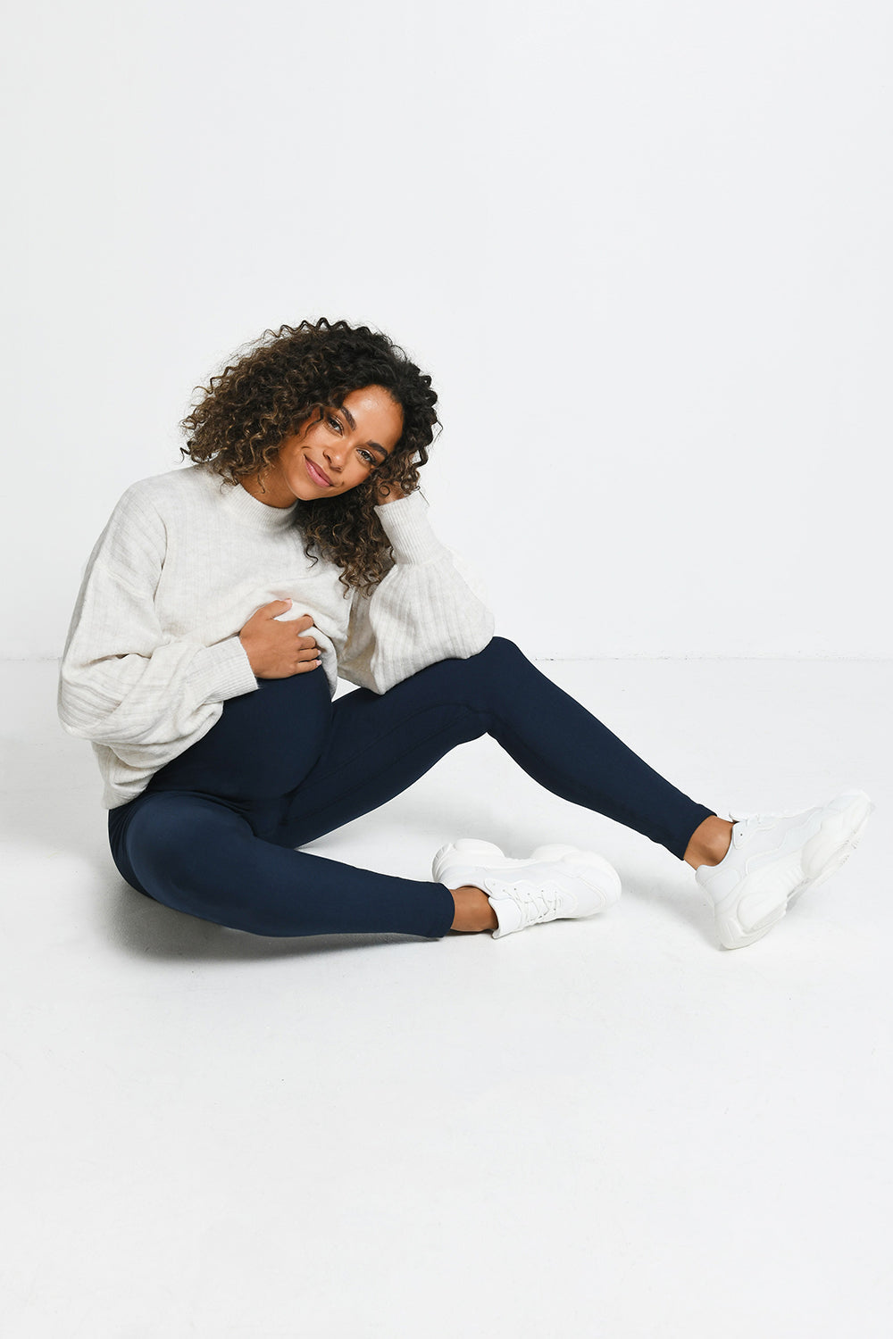 Legging de grossesse d'hiver de tous les jours – Marine