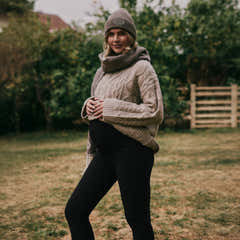 Legging d'hiver évasé de maternité - Noir