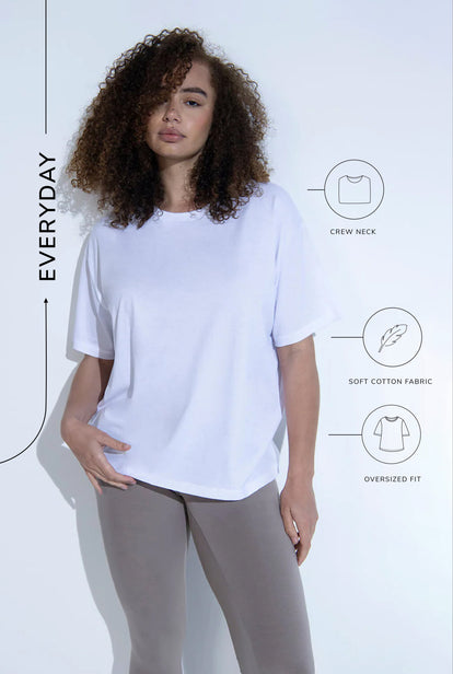 Everyday T-Shirt oversize-shirt - Blanc