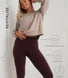 Legging court taille haute grande taille Revitalise - Winter Berry