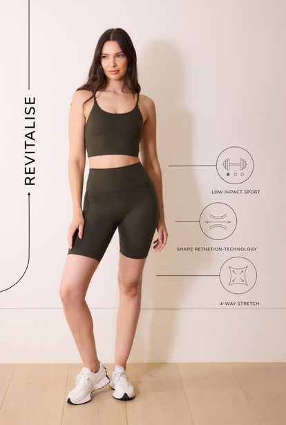 Cycliste grande taille 24/7 Revitalise - Deep Olive