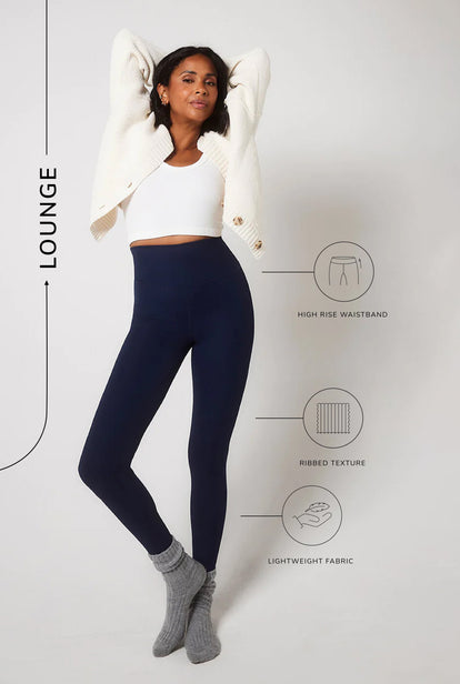 Legging côtelé - Navy