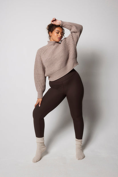 Legging côtelé - Espresso Brown