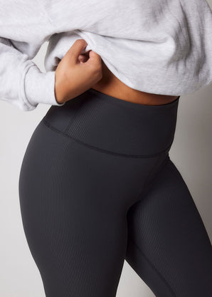 Legging côtelé grande taille - Shadow Grey