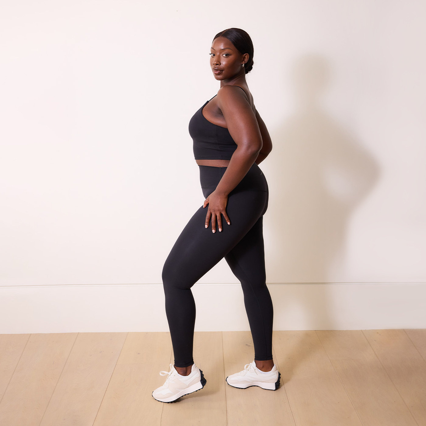 Legging 7/8e taille haute grande taille 24/7 Revitalise - Midnight Black