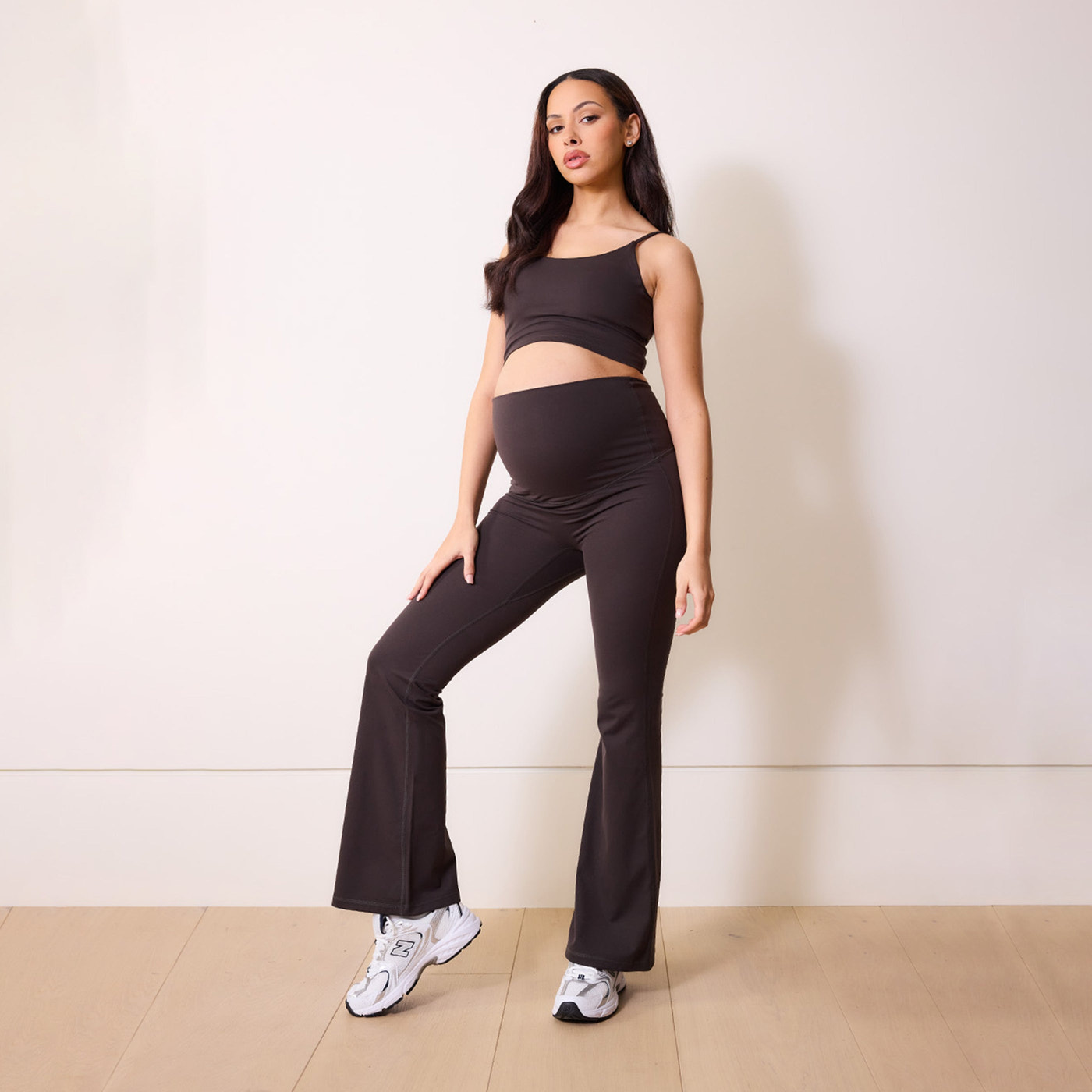 Legging de grossesse flare 24/7 Revitalise - Black Coffee