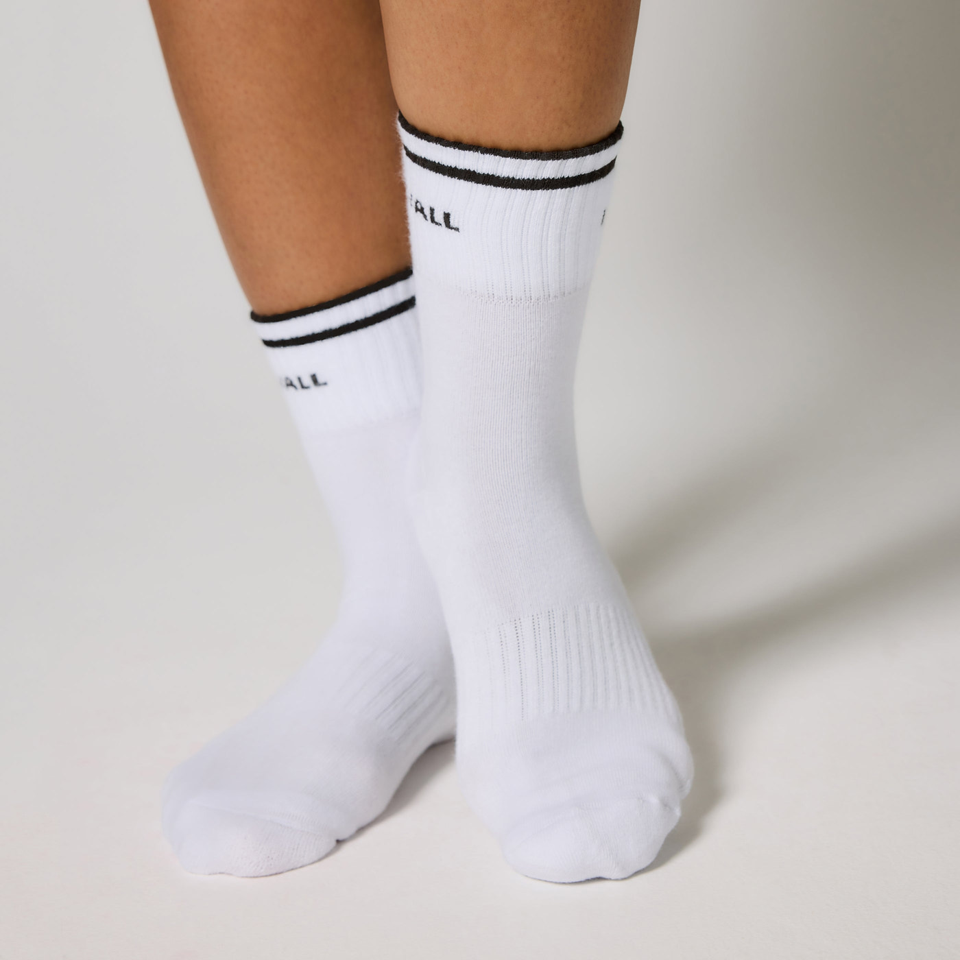 Chaussettes de sport côtelées - Black