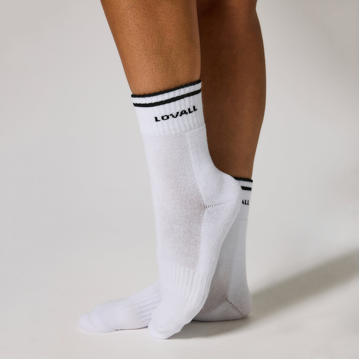 Chaussettes de sport côtelées - Black