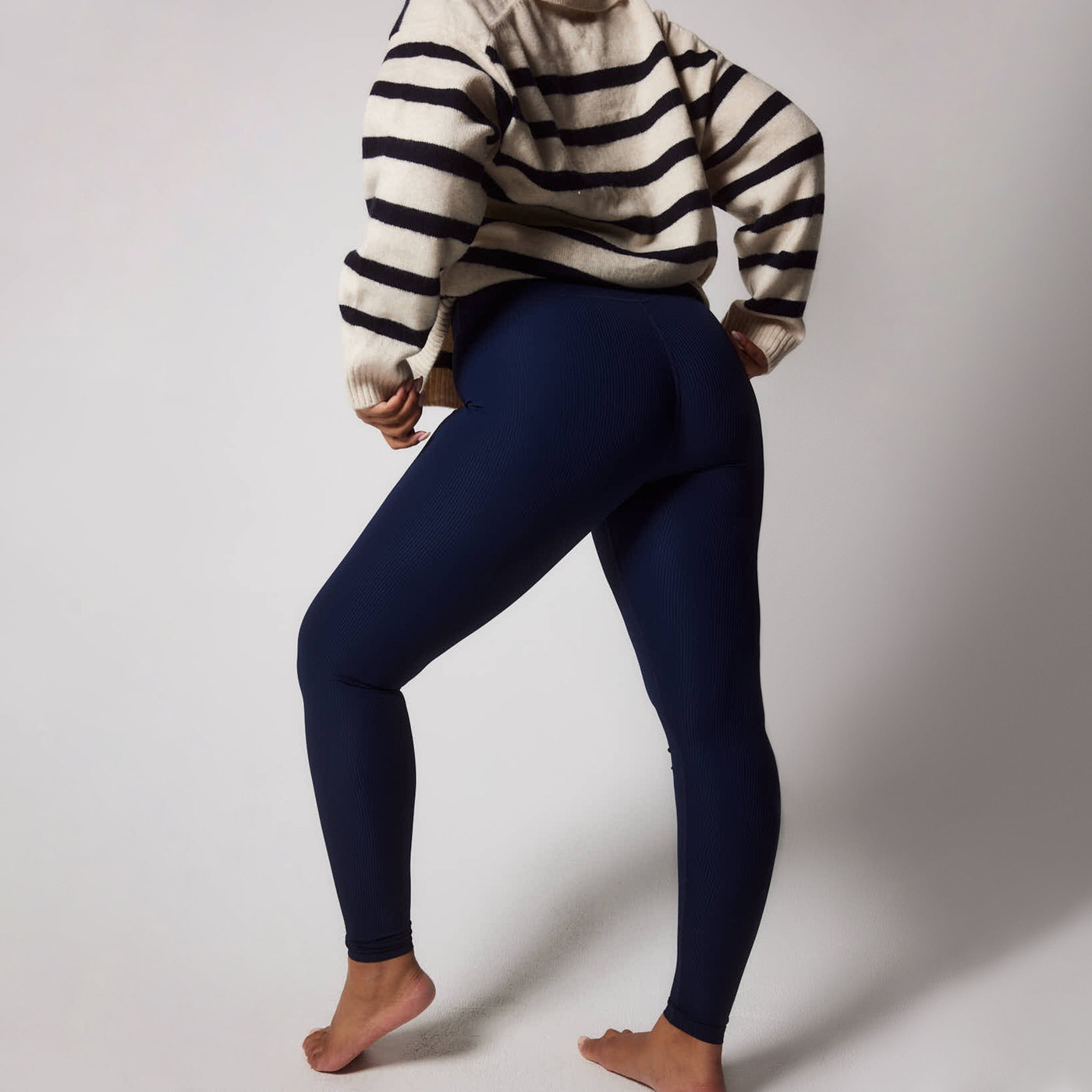 Legging côtelé grande taille - Navy