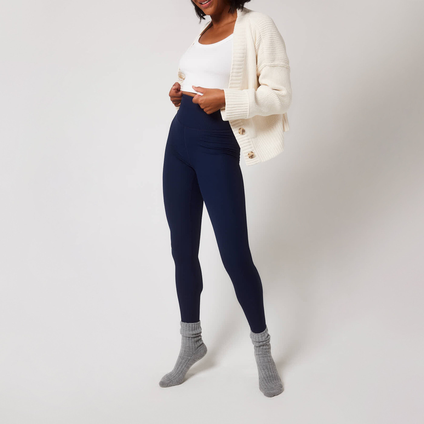 Legging côtelé - Navy
