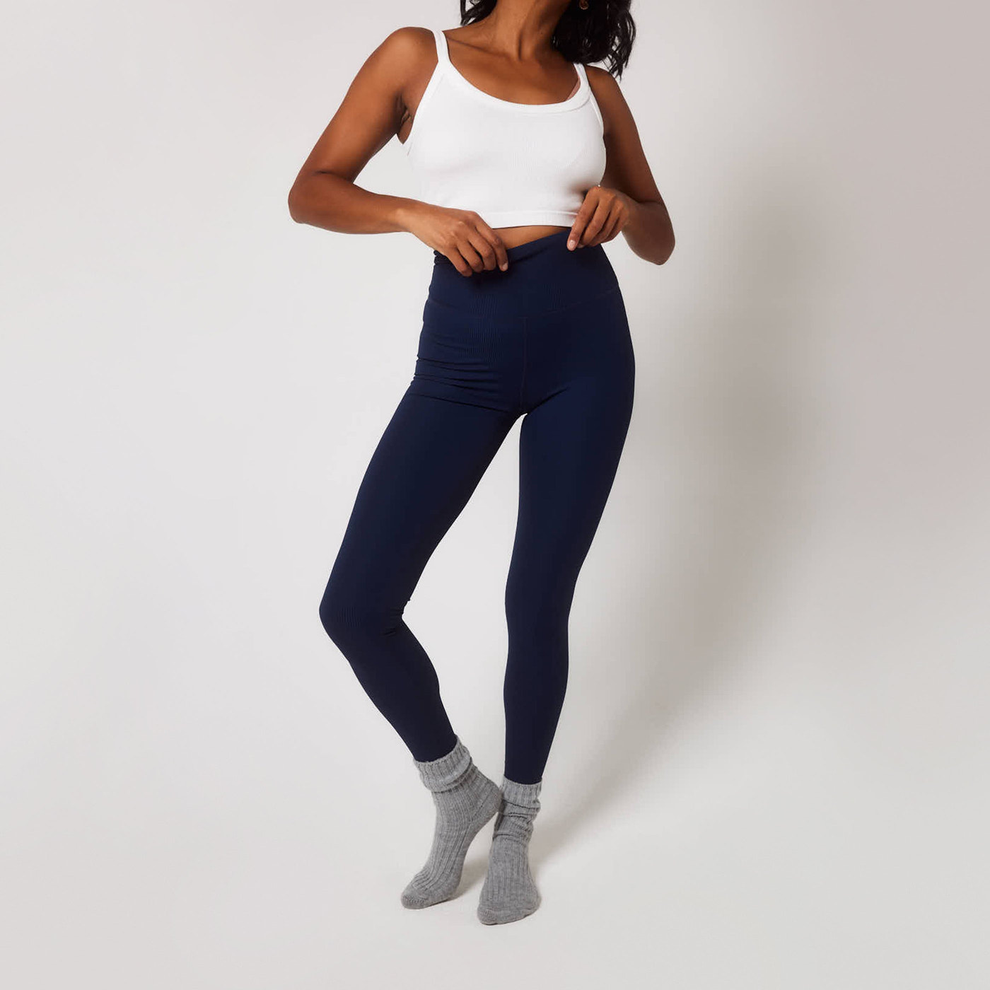 Legging côtelé - Navy