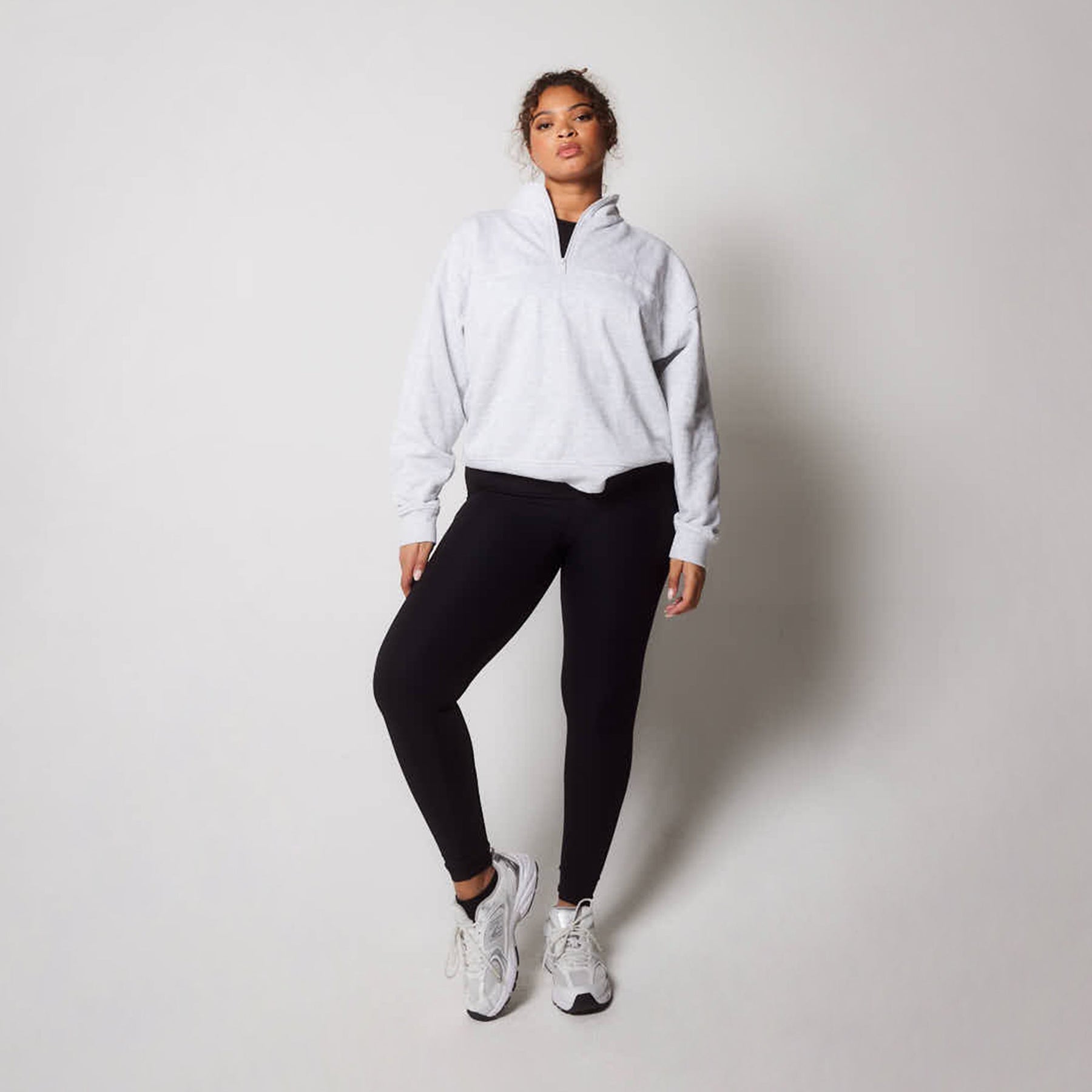 Legging côtelé grande taille - Noir