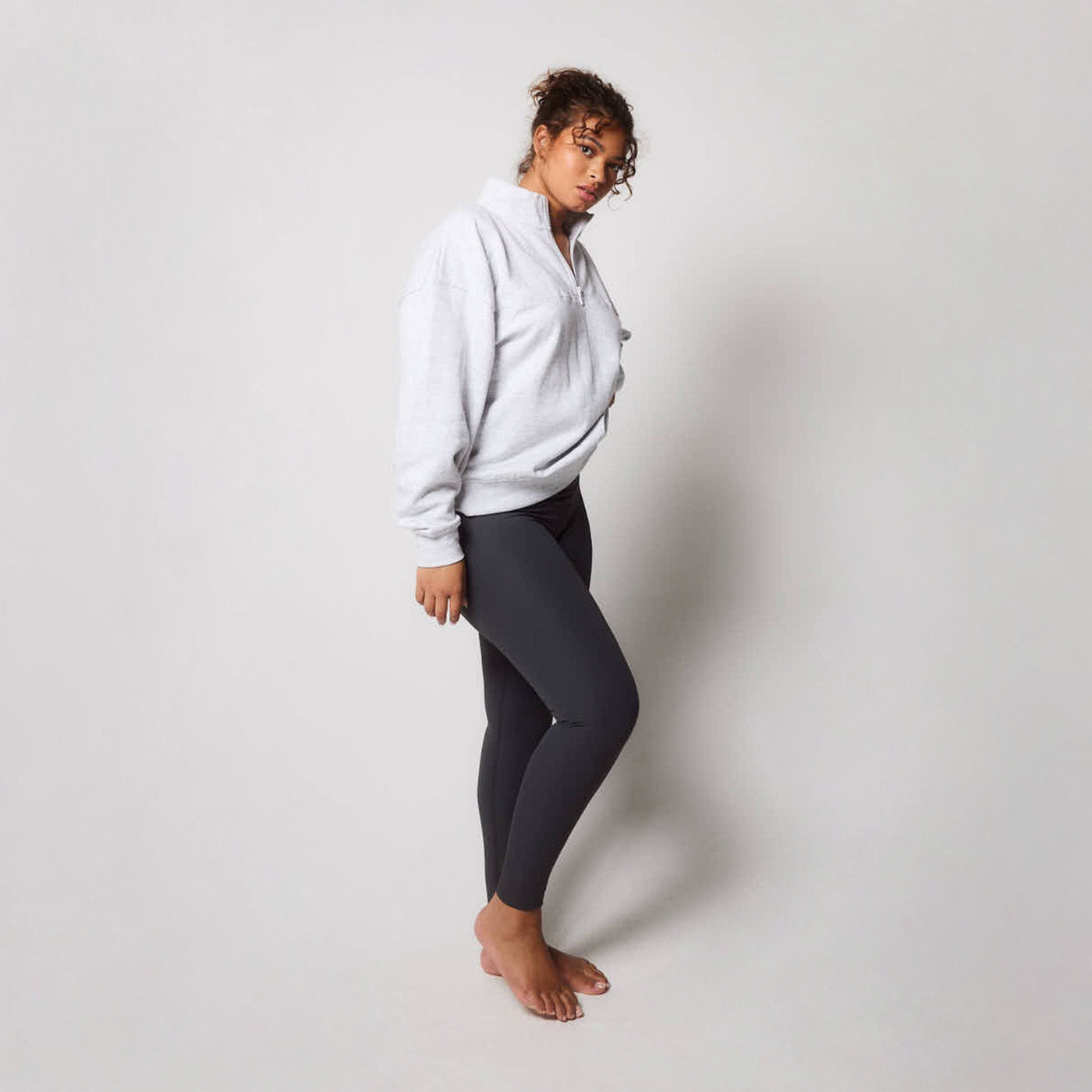 Legging côtelé grande taille - Shadow Grey