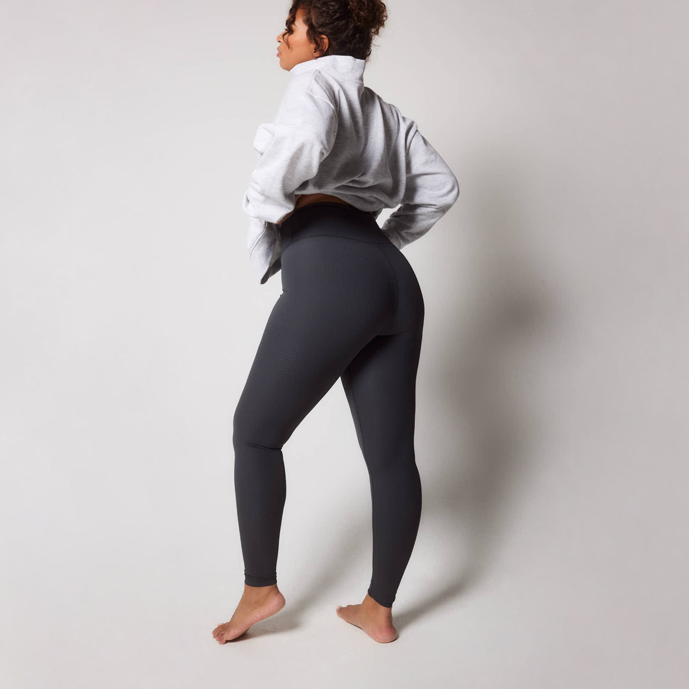 Legging côtelé grande taille - Shadow Grey