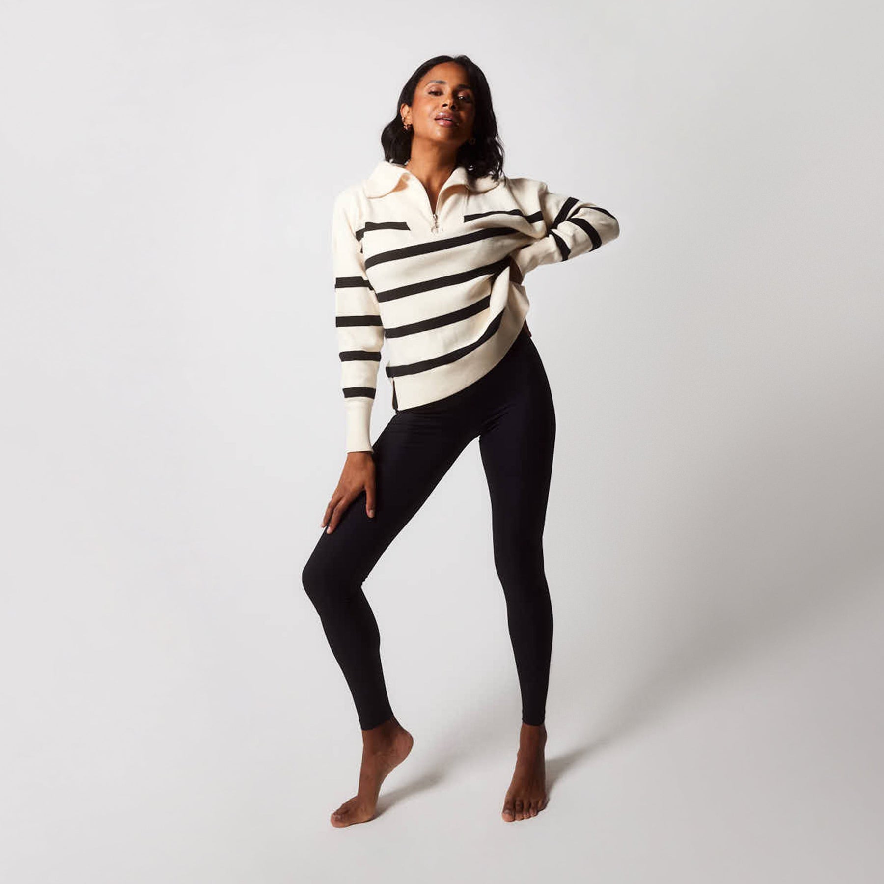 Legging côtelé - Noir