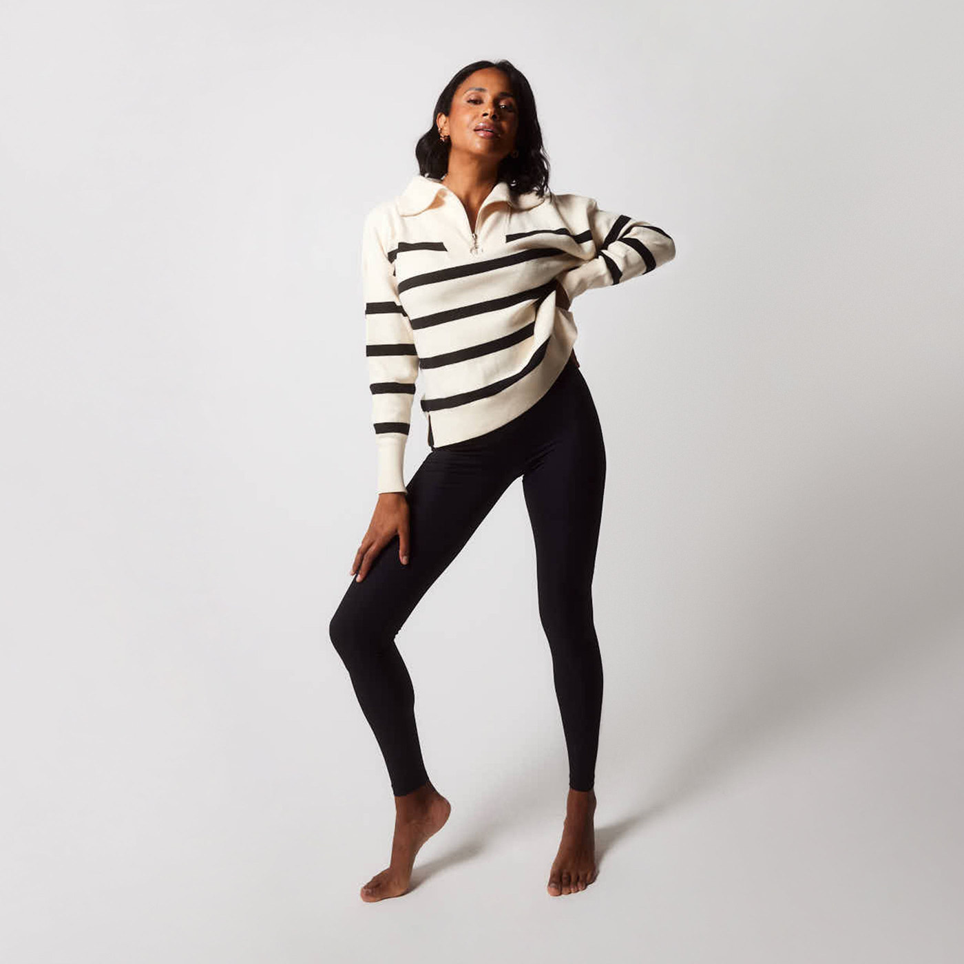 Legging côtelé - Noir