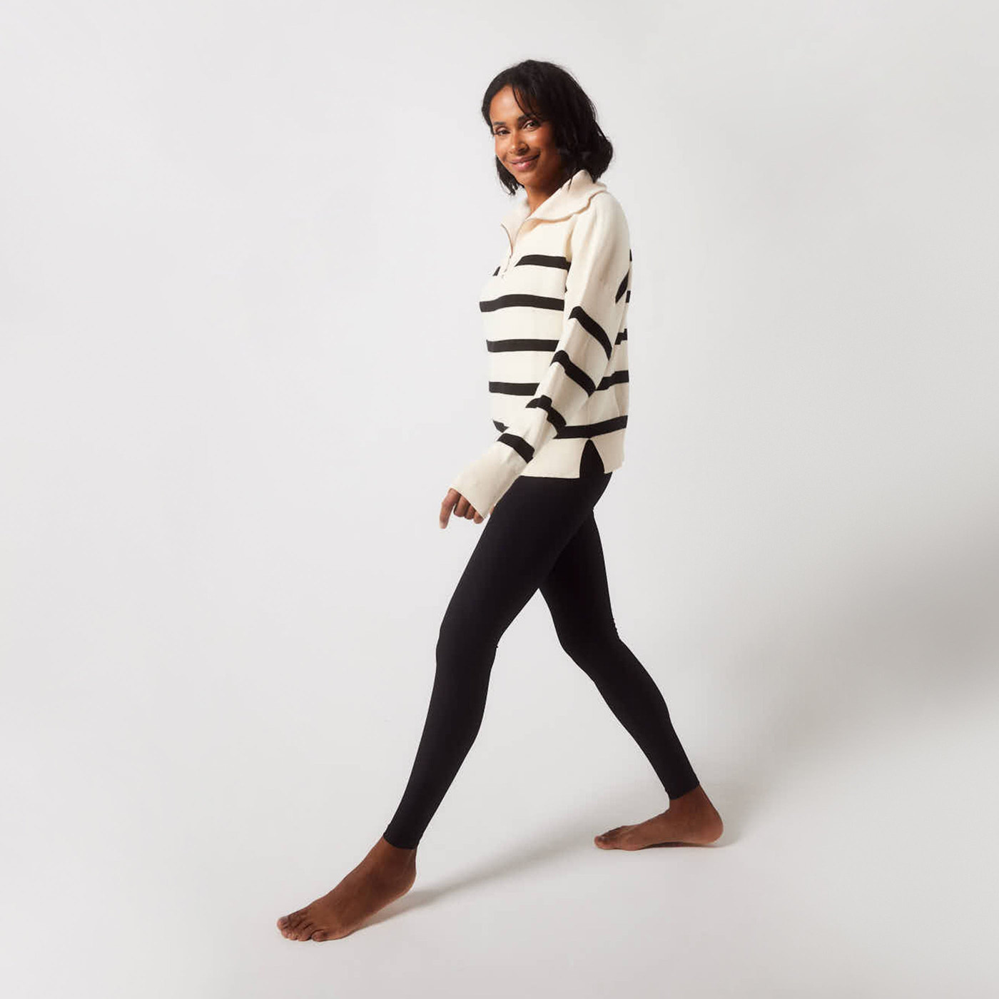 Legging côtelé - Noir