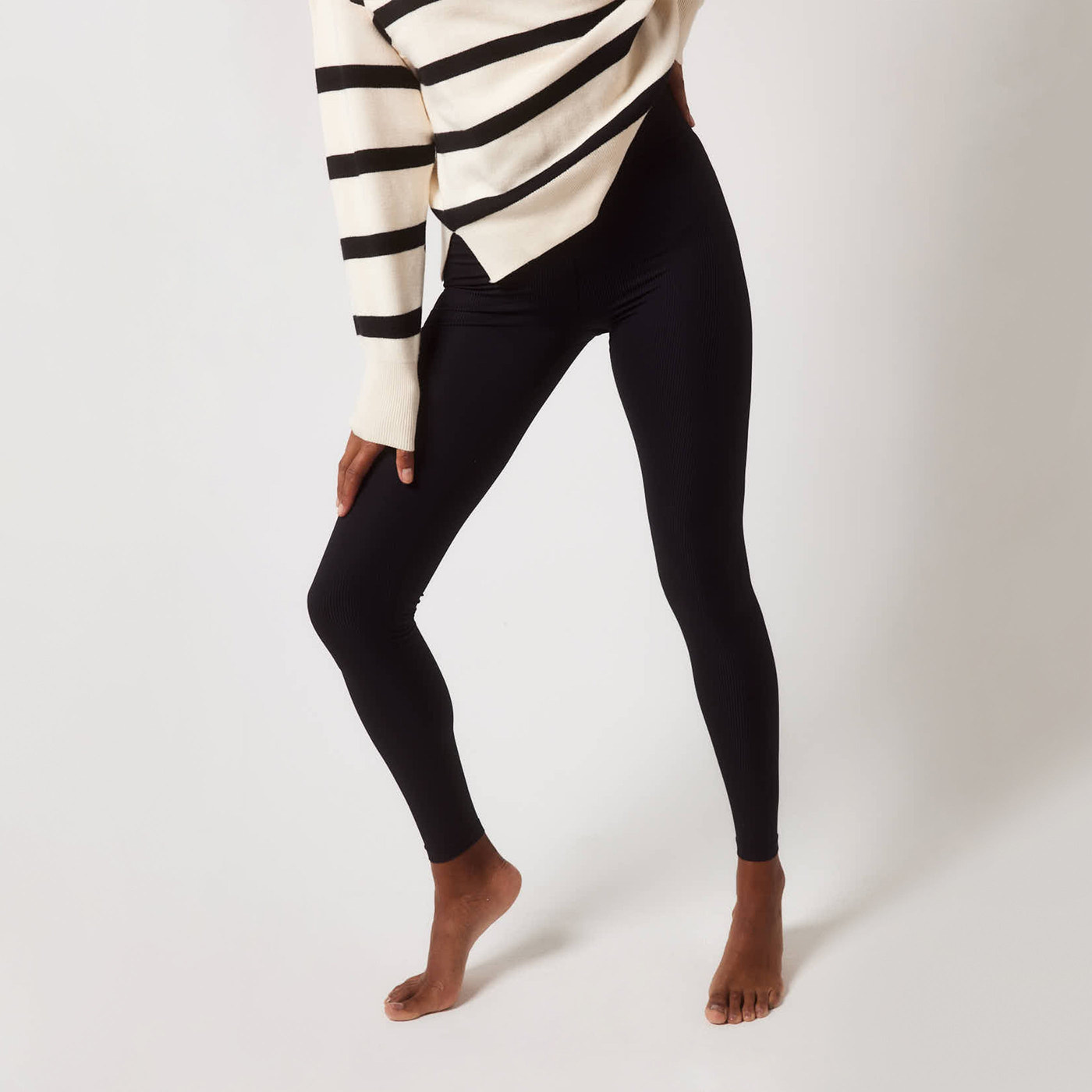 Legging côtelé - Noir