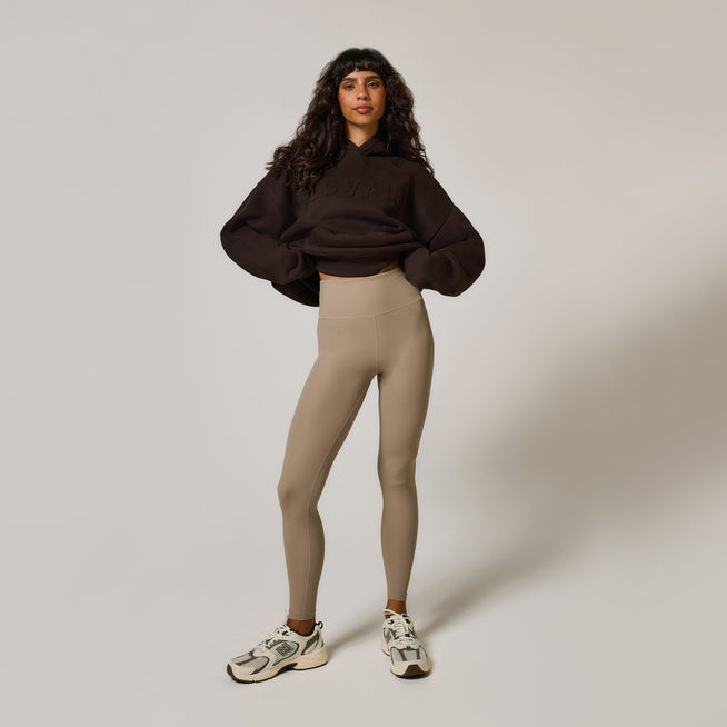 Legging côtelé grande taille - Stone
