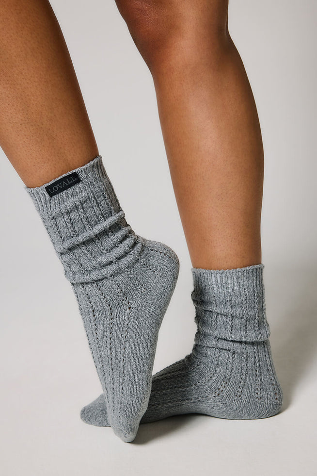 Chaussettes Tricotées - Dark Grey