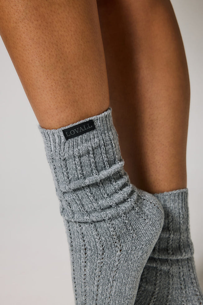 Chaussettes Tricotées - Dark Grey