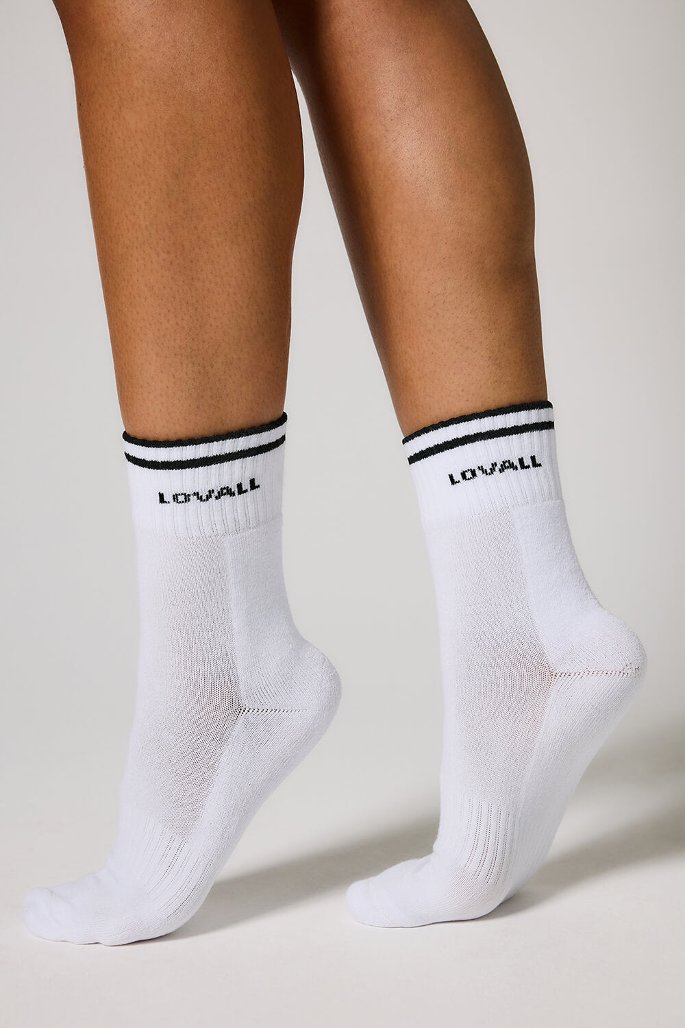 Chaussettes de sport côtelées - Café noir