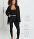 Legging effet daim - Noir