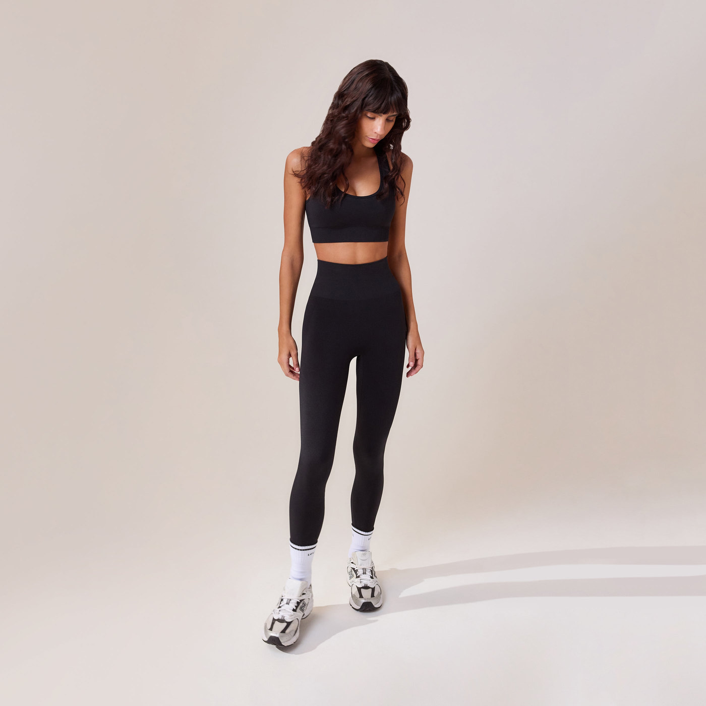 Sculpt Seamless Sports Bra - Black