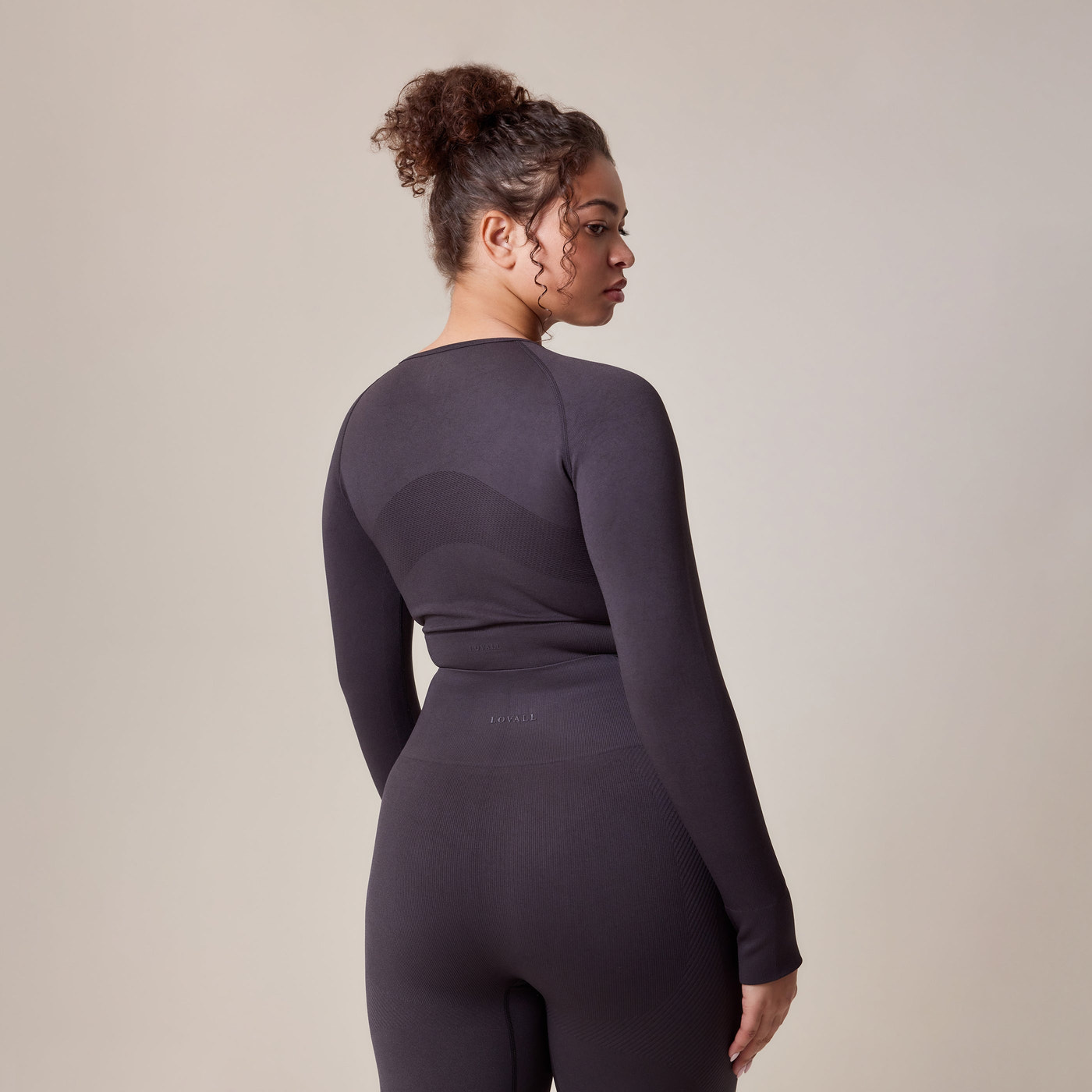 Curve Sculpt Seamless Long Sleeve Top - Shadow