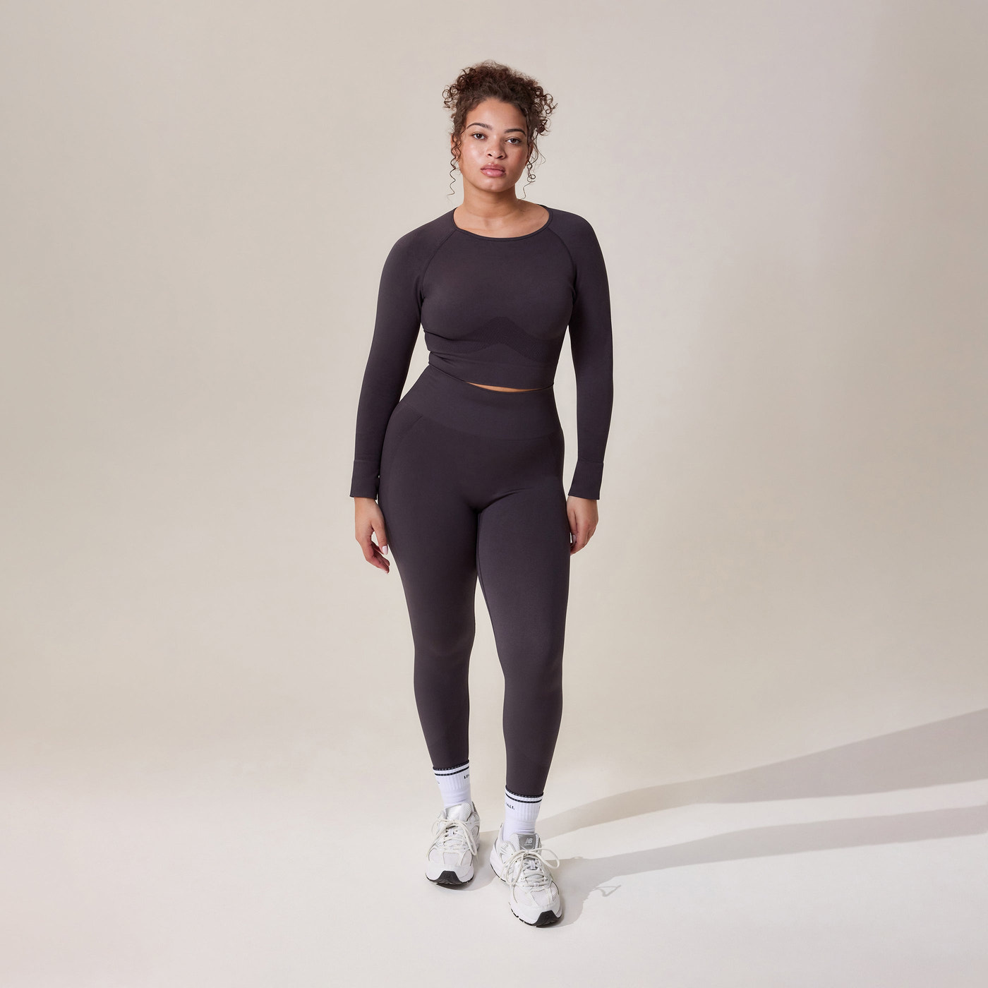 Curve Sculpt Seamless Long Sleeve Top - Shadow