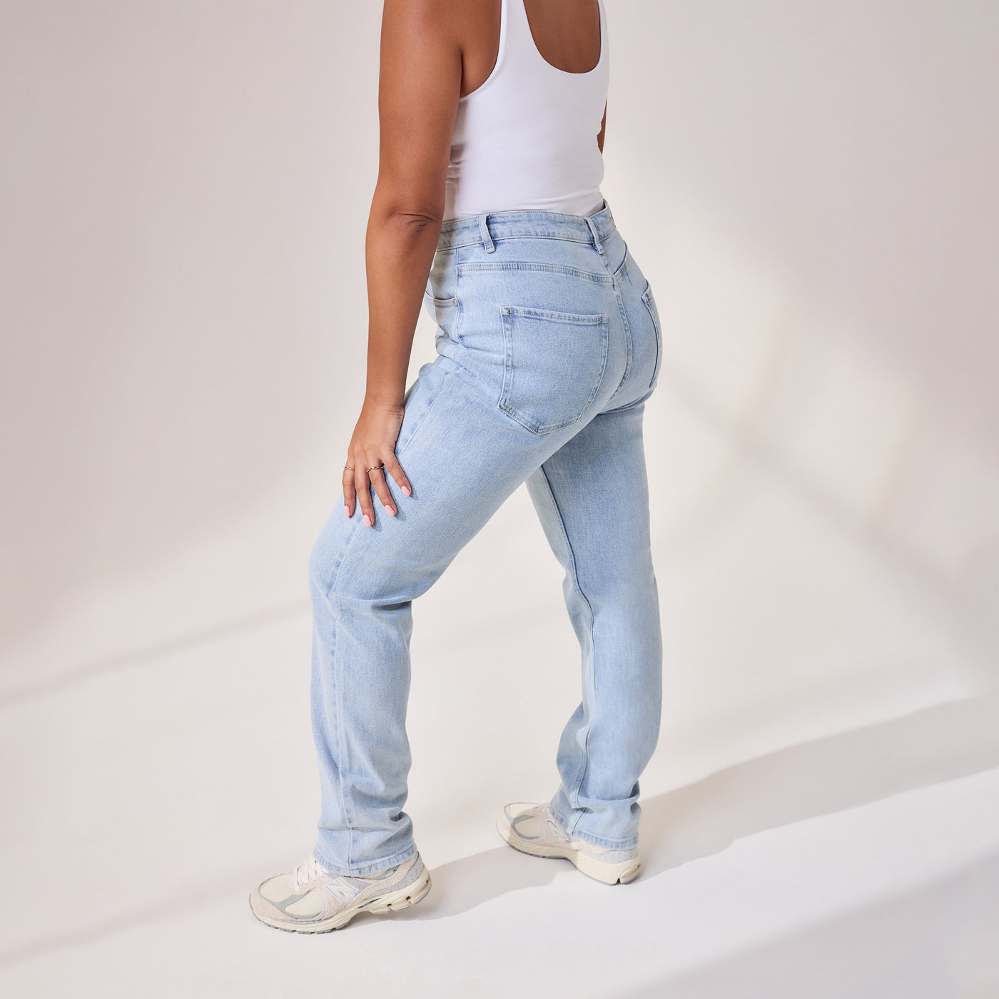 Jean straight grande taille - Light Bleach
