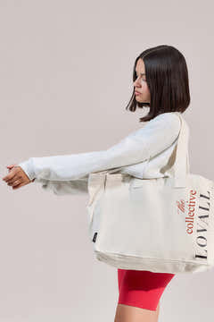 Sac fourre-tout recyclé Lovall Collective - Écru