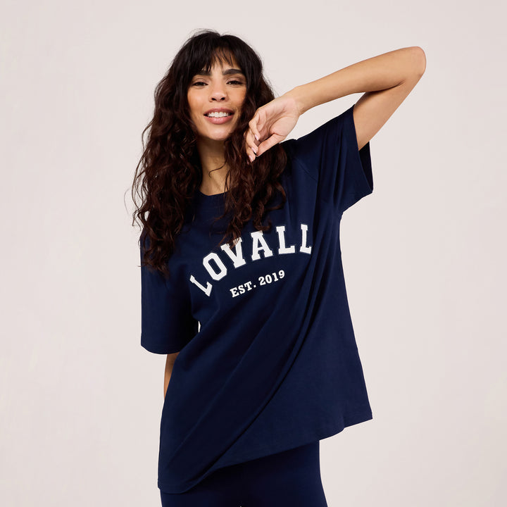 T-shirt graphique Varsity - Marine
