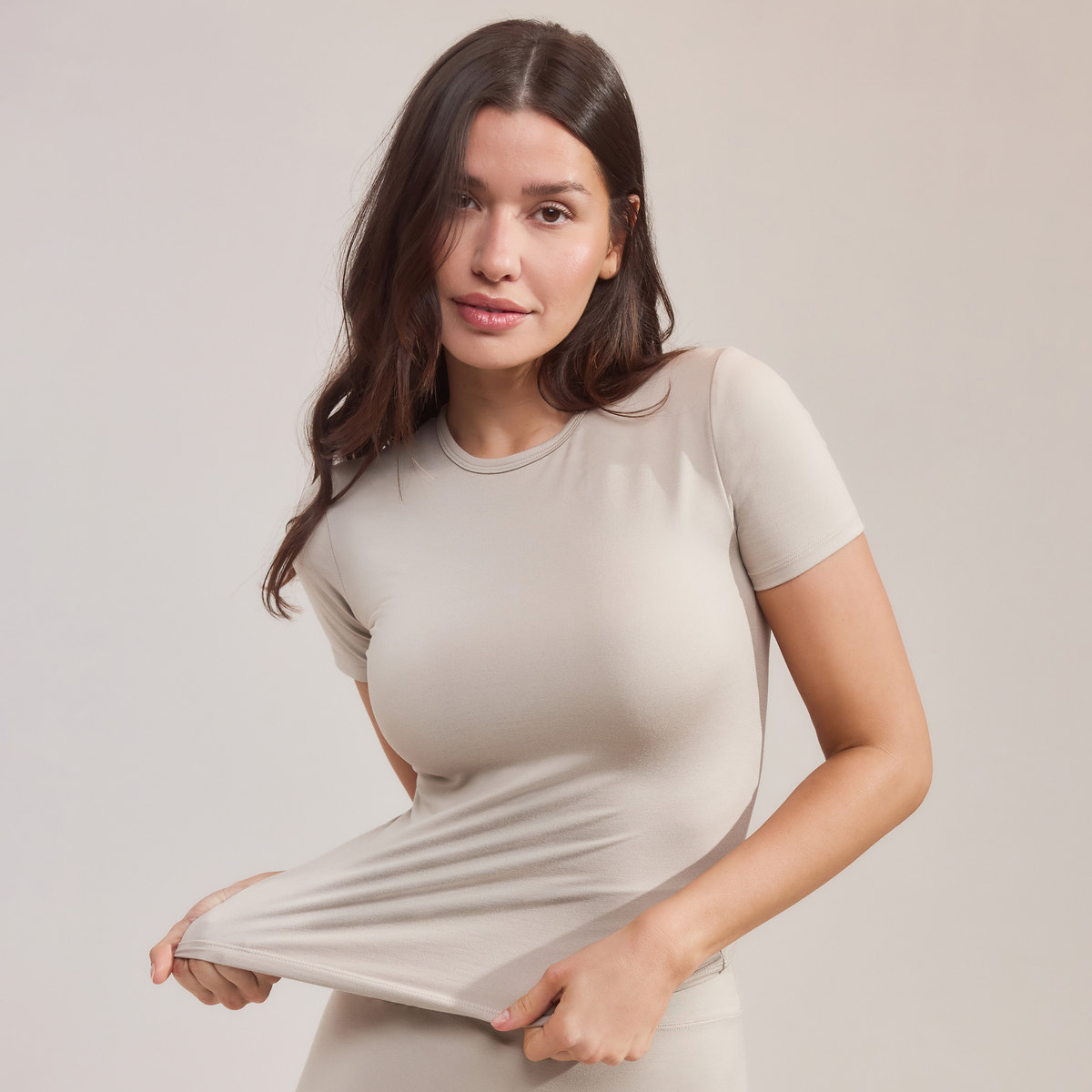 T-shirt Basique Ultime - Beige Avoine
