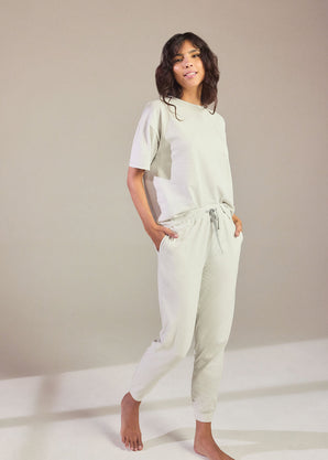 Ensemble de pyjama en coton peigné - Light Gris