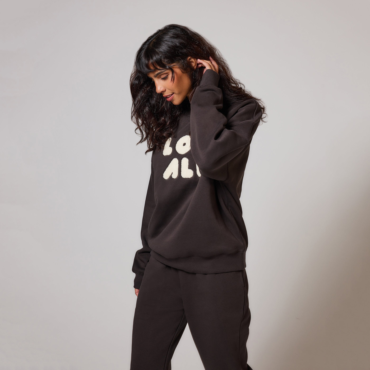 ALL SZN organique Sweat à Capuche Oversize grande taille Style 1 - Black Coffee
