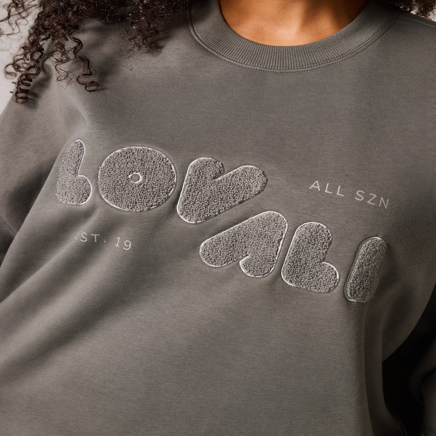 ALL SZN organique Sweat à Capuche Oversize Style 2 - Slate Green