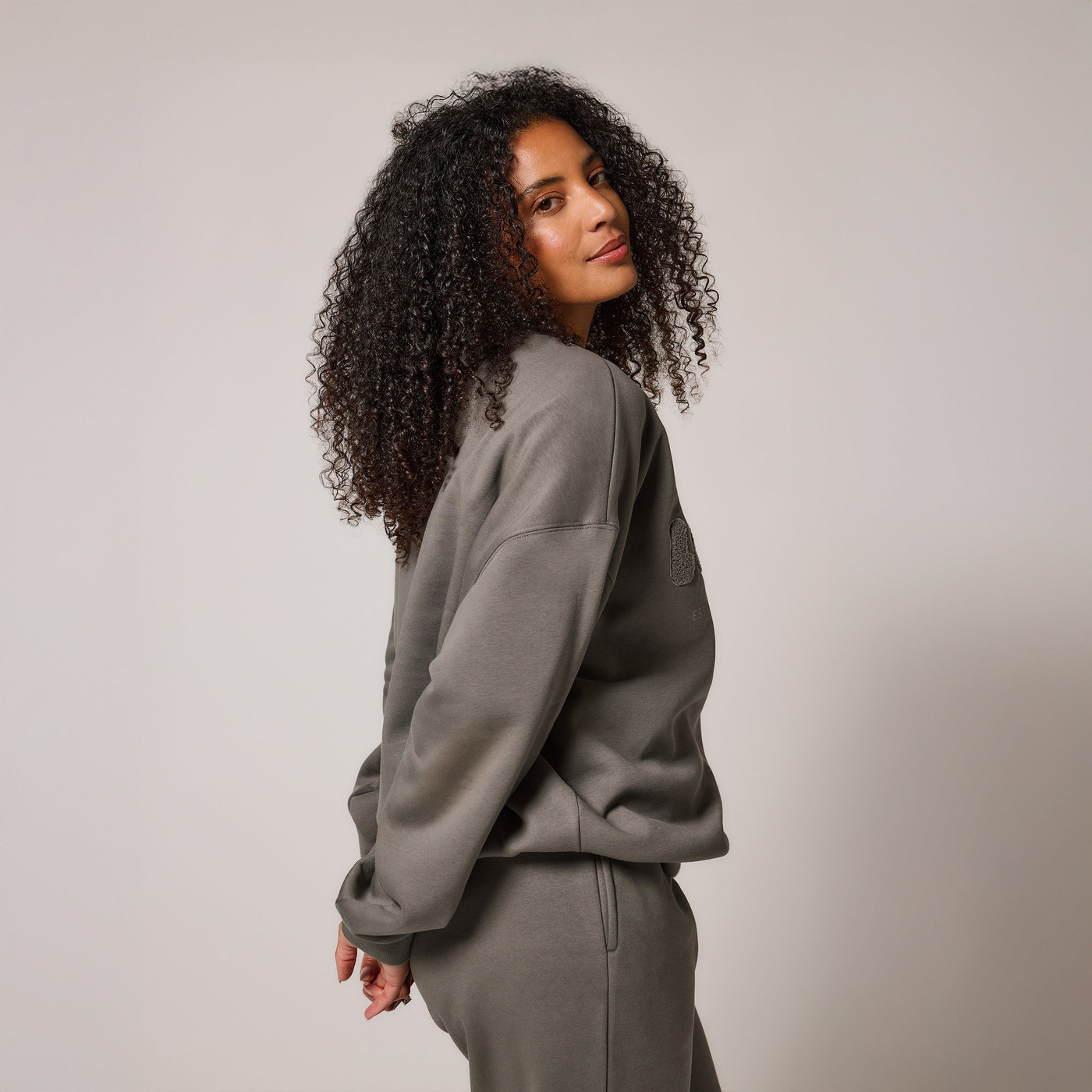 ALL SZN organique Sweat à Capuche Oversize grande taille Style 2 - Slate Green