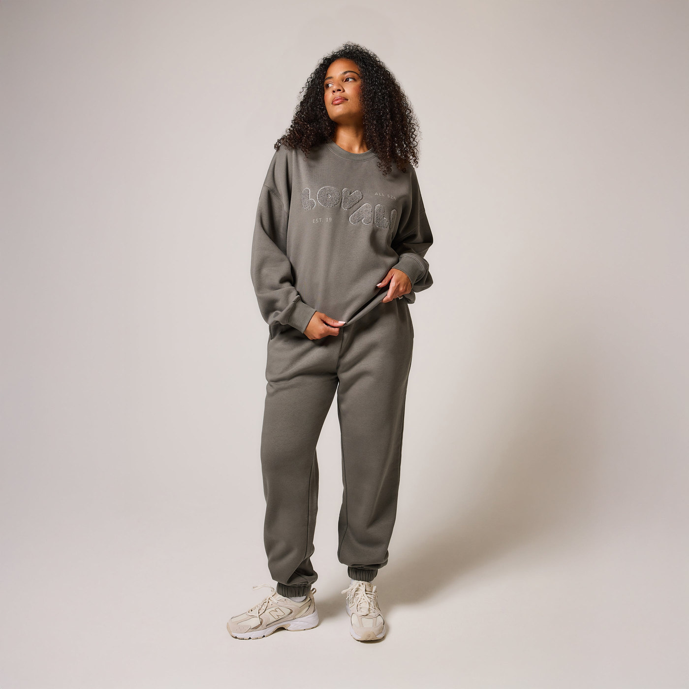 ALL SZN organique Sweat à Capuche Oversize grande taille Style 2 - Slate Green