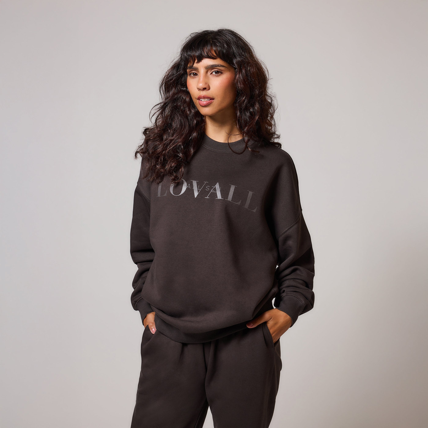 ALL SZN organique Sweat à Capuche Oversize grande taille Style 4 - Black Coffee