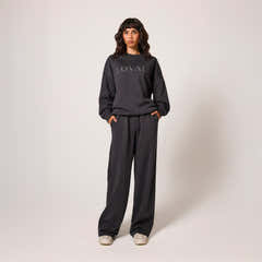 Pantalon de jogging ample en coton biologique - Ombre