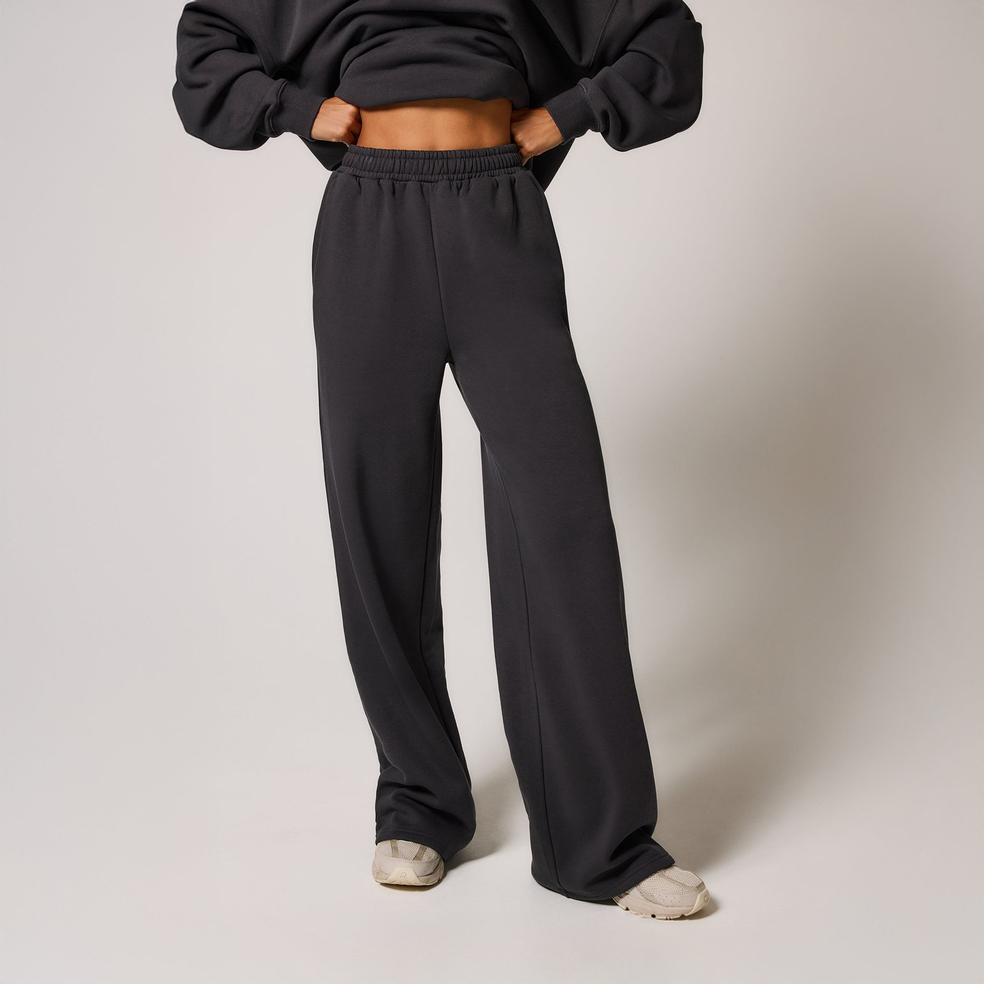 ALL SZN pantalon de jogging bio à jambes larges - Shadow