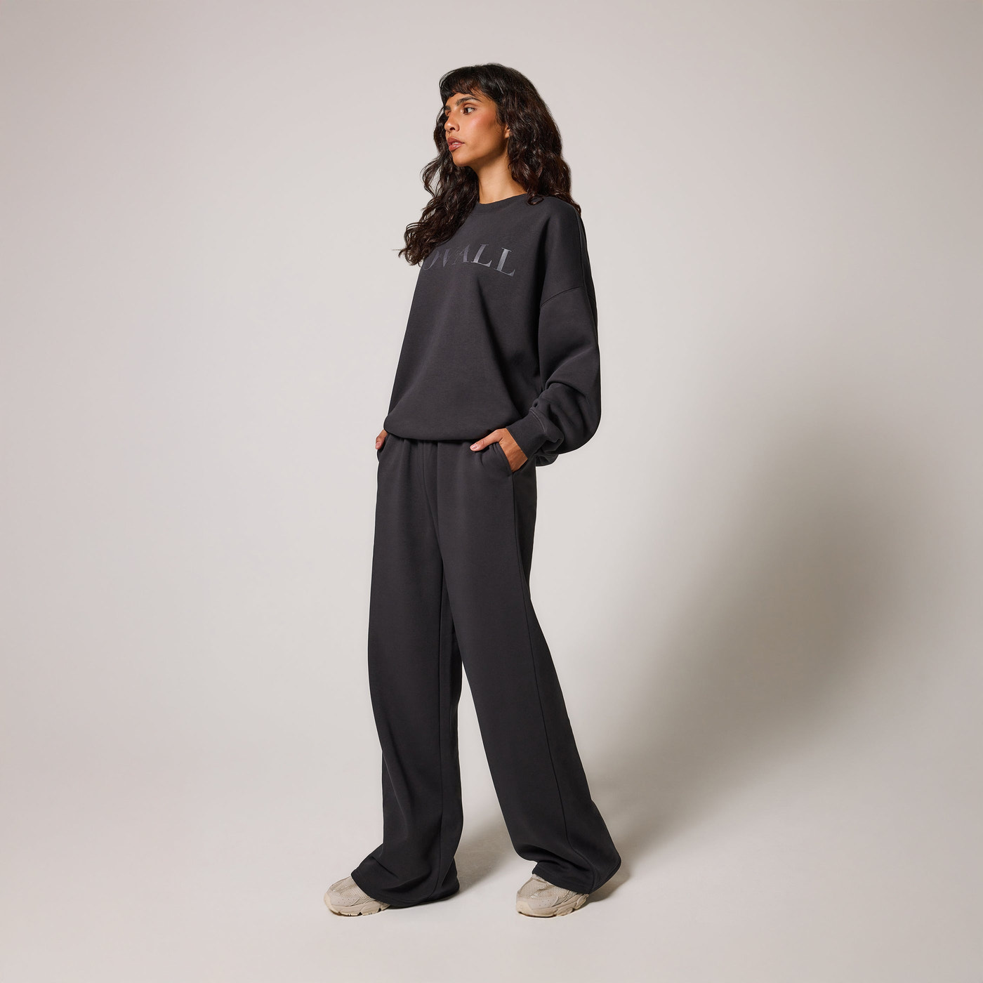 ALL SZN pantalon de jogging bio à jambes larges - Shadow